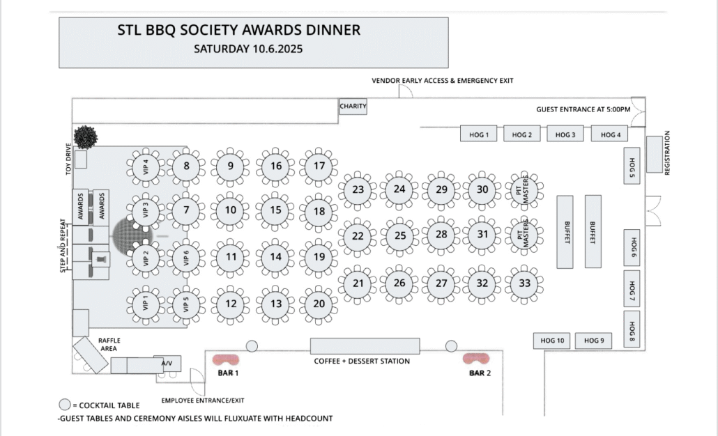 2025 gala layout