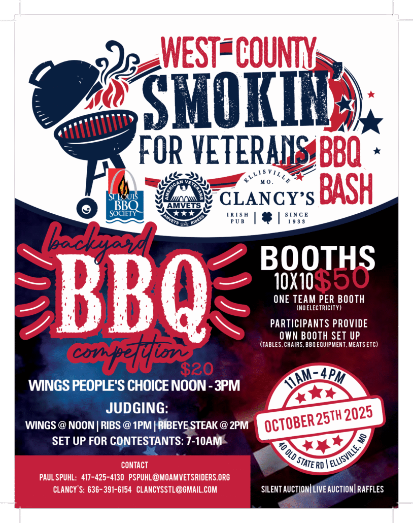 Flyer smokin for veterans 2025
